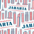 Vector Jakarta Seamless Pattern