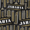 Vector Jakarta Seamless Pattern