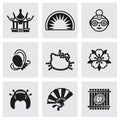 Vector Japan icon set