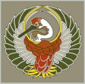 Vector japanese crane symbol