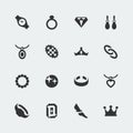 Vector jewelry icons set