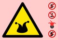 Vector Joker Warning Triangle Sign Icon