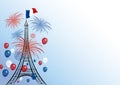 Vector 14 july bastille day design