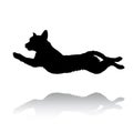 Vector - Jumping labrador retriever Royalty Free Stock Photo