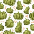 Vector Kabocha Seamless Pattern