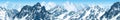 Vector karakoram himalayan panorama Royalty Free Stock Photo