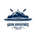 Vector kayak adventures badge