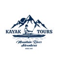 Vector kayak tours badge