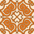 Vector kazakh ornament pattern background