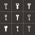 Vector key icon set Royalty Free Stock Photo