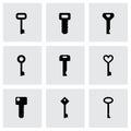 Vector key icon set Royalty Free Stock Photo