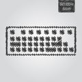 Vector keyboard icon in scribble style