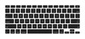 Vector keyboard keys stickers. Computer keyboard buttons, keys template