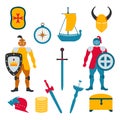 Vector Kid Toy Knight Play Game Childhood Royalty Free Stock Photo