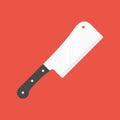 Vector kitchen cleaver.