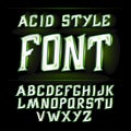 Vector label font, modern style. Absinthe