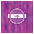 Vector label on a purple background