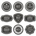 Vector label quality product pack Royalty Free Stock Photo