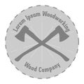 Vector Label of woodworking Company