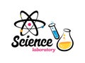 Vector laboratory, chemical, medical logo