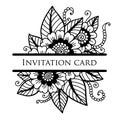 Vector lace card