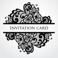 Vector lace card