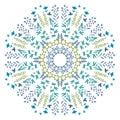 Vector Lace Doily Design. Floral elements.