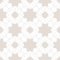 Vector lace seamless pattern. Subtle beige and white floral background texture Royalty Free Stock Photo