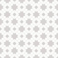 Vector lace seamless pattern. Subtle white and gray floral background texture Royalty Free Stock Photo