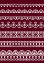 Vector lace. Set. Royalty Free Stock Photo