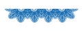 Vector lace - tablecloth in blue color.
