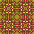 Vector laced carpet with floral and geometric ornament. Indian, Persian, Arabic festival style