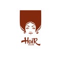 Vector lady portrait for your hair and beauty salon, product an