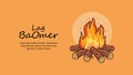 vector lag baomer background template Royalty Free Stock Photo