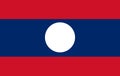 Vector Laos flag, Laos flag illustration