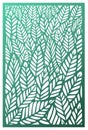 Vector Laser cut panel. Abstract Pattern with leaves template for decorative panel. Template for interior design, layouts wedding