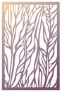 Vector Laser cut panel. Abstract Pattern template for decorative