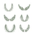 Vector Laurel Branches and Frames Collection