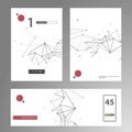 Vector layout of A4 format cover design templates. Connection medicine brochure background. Technology, science and Royalty Free Stock Photo