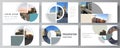 Vector layout of the presentation slides design business templates, multipurpose template for presentation brochure
