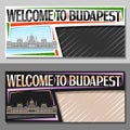 Vector layouts for Budapest Royalty Free Stock Photo