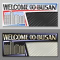 Vector layouts for Busan Royalty Free Stock Photo
