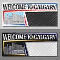 Vector layouts for Calgary Royalty Free Stock Photo