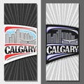 Vector layouts for Calgary Royalty Free Stock Photo