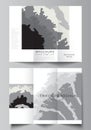 Vector layouts of covers design template for trifold brochure, flyer layout, magazine, book design, brochure cover