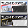 Vector layouts for Las Vegas Royalty Free Stock Photo