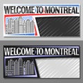 Vector layouts for Montreal Royalty Free Stock Photo