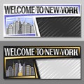 Vector layouts for New York City Royalty Free Stock Photo