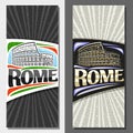 Vector layouts for Rome Royalty Free Stock Photo