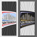 Vector layouts for San Francisco Royalty Free Stock Photo